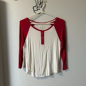 American Eagle 3/4 Length Shirt